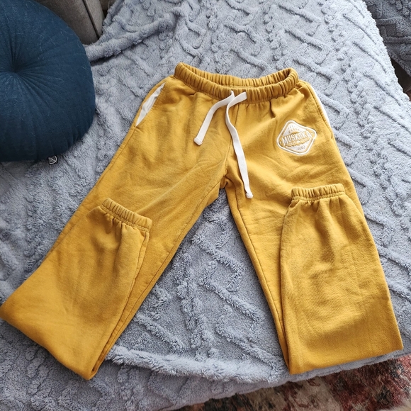Muskoka Bearwear Pants - Mustard Yellow Womens Sweatpants with Drawstring